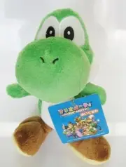 Super Mario Party 5 2003 Yoshi S size Nintendo Sanei Plush Doll 18cm w/ Tag r#