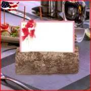 Wooden Name Place Card Photo Holder 10pcs Menu Stand Wedding Party Decoration
