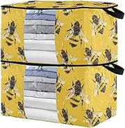 sanluoli 90L 2 Pack Under Bed Toy Storage with Reinforced Handles, clear window Drawer For Closet Storage