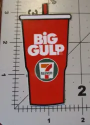 7-11 seven-eleven Big Gulp Red Cup STICKER decal water bottle laptop slurpee E