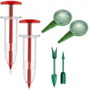 6 PCS Mini Seed Spreader Mini Sowing Seed Dispenser Small Seed Planter Tool Manual Seedlings Dibber and Widger Set Seed