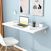 Wall Mounted Folding Table with Brackets Laundry Folding Table Floating Desk Laundry Room Folding Station Computer Desk Workstation