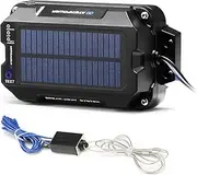 ATEM POWER Trailer Breakaway Kit Brake Controller with Switch 12V 3AH LifePO4 Lithium Battery Bulit-in Solar Panel LED Indicator Break Away System for Trailer Caravan