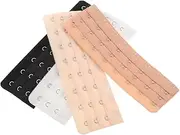 [SAFIGLE] Corset Extender Bra Hook Repair Kit Bra Strap Extender for Women Stainless Steel Buckle Back Elastic