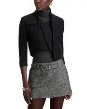 A. w.a. k.e. Mode Cropped Asymmetric Jacket