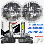for 1986-1995 Suzuki Samurai 7 inch Round LED Headlights Hi/Lo Sealed Beam 2x (for: Suzuki)
