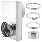 Periscope Dryer Vent Kit,Adjustable 0-5'' Dryer Vent Periscope for Dryers,wit...