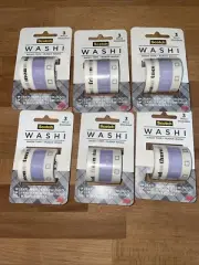 Scotch Expressions Washi Tape, Journaling and Calendar Design Set Of 6-new