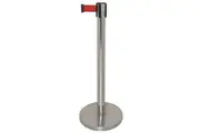 Bolero Polished Red Strap Barrier St/St - 3m