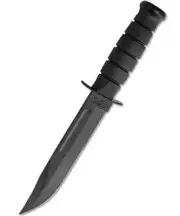KA-BAR Fighting Utility Knife Tactical Survival Full Size w Sheath Black 1213