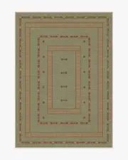 150' x 215' | Machine Washable Runner Rug | Kid & Pet Friendly | Indoor Rug | Dilara Sage Green Rug by goop | Ruggable