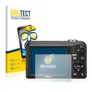 Nikon Coolpix A10 , 2 x BROTECT® HD-Clear Screen Protector, hard-coated