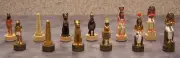 Chess Set Pieces Egyptian Pharaohs NEW
