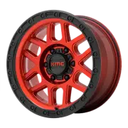 20x9 KMC KM544 MESA Candy Red With Black Lip Wheel 6x5.5 (18mm)