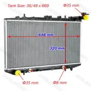 Aluminium Core Radiator For 8/1991-5/2000 NISSAN PULSAR N14 N15 1995 (for: Nissan)