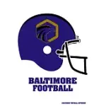 BALTIMORE FOOTBALL NOTEBOOK: JOURNAL FOR FANS COMPOSITION NOTEPAD JOURNAL. 7.5 X 9.25 INCH LINED WIDE RULED NOTE BOOK WITH SOFT MATTE COVER FOR PEO