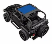 SpiderWebShade Mesh Bikini Top-Blue, for Jeep TJ; SWS-SHDKNI-01-TJ-BLU