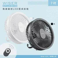 在飛比找PChome24h購物優惠-【WISER精選】充插兩用7吋USB風扇壁扇DC扇掛扇循環扇