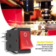 Rocker Switch Welding Switches Double Pole Single Throw DPST 1.2*0.9*1.4inch