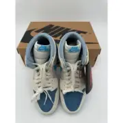 Nike Air Jordan 1 High Zoom CMFT 2-Sail/DK Powder Blue/M- 7.5/W-9 New w/Box