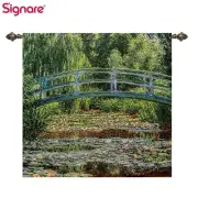 Tapestry Wall Hanging Japanese Bridge by Claude Monet