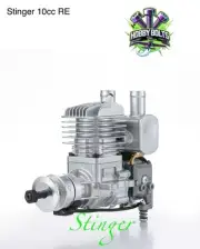 Stinger 10cc RE model RC plane 2Stroke Gas Engine With Exhaust. RCGF Hobby bolts