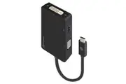 Alogic UCVGDVHD-ADP 3-in-1 USB-C to HDMI DVI VGA Adapter - Male to 3-Female -