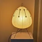 Creative Rice Paper Lantern Tricolor Dimming Tripod Floor Lamp Living Room