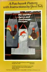 APRON PATCHWORK APPLIQUE PATTERN TO MAKE SIZES SMALL LARGE UNCUT VINTAGE 1978