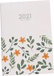 KALLORY 1Pc Floral Design Planning Notebook Weekly Schedule Book for Efficient Organization present for Friends Portable and Practical Calendar for Daily