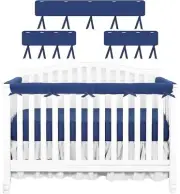 3Pcs Crib Rail Covers Protector Safe Teething Guard Wrap for Standard Crib