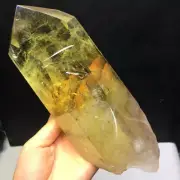 2.82LB Natural Citrine Quartz Both Obelisk Crystal Tower Point Reiki Healing Gem