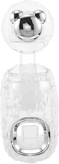 BESTYASH Automatic Toothpaste Dispenser Transparent Wall-Mounted Toothpaste Squeezer Toothbrush Holder with Squeezer Kit