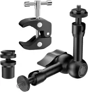 6Inch Articulating Magic Arm Camera Mount with Super Clamp, Friction Power Adjus