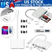 3/4/5in1 Multi Port Converter USB C Adapter Reader Fit for Phone Camera Computer