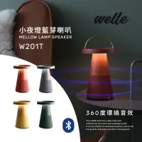 在飛比找momo購物網優惠-【韓國 Welle】小夜燈藍芽喇叭 360度環繞音效 W20