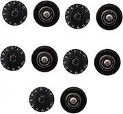 OFFIGAM 10pieces Rotary Control Knob for Electric Guitar Volume Knobs Base and Markings Replacement for Guitar Effects and Amplifiers