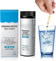 2 Drinking Water Test Strips | 1 Water Quality Test Kit - 100 Strips Water Test Kit for Drinking Water/Tap Water/Well Water/Spa Center/Swimming Pool Dobooo