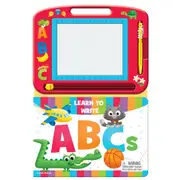 Learning To Write ABC's Learning Series Kids Magnetic Drawing Pad w/ Book 3+