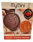 New! Christmas Nostalgia My Mini Santa Waffle Maker Make Holiday Breakfast Fun