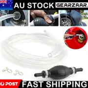 Manual Water Oil Liquid Syphon Petrol Fuel Transfer Pump Hand Siphon Pipe AU