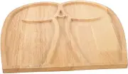 Cabilock Wood Serving Tray for Outdoor Events: Funny Shape Fruit Platter - Serving Tray for Food and Utensils - Fruit Platter for Parties and Camping