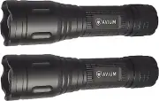 2 Pack LED Tactical Flashlight - High Lumens, Water Resistant, 5 Modes, Zoomable
