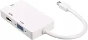 Mini DP DisplayPort to HDMI VGA DVI Adapter Cable 3 in 1 Thunderbolt for MacBook