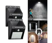 Set of 2 Pack Solar Sensor Wall Light 30LEDs with Human Body Induction