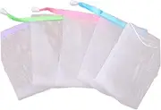 Healeved Mesh Soap Saver 10pcs Bubble Net for Handmade Soap Body Facial Cleaning Comfortable Texture Random Color