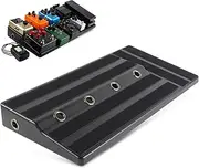 COOPHYA Effector Pedal Platform Guitar Effects Pedal Board Portable Lightweight Secure Mounting System Cable Organizer