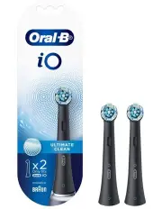 [Oral-B] iO Ultimate Clean Replacement Brush Heads 2 Pack in Black