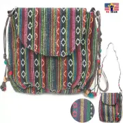 Azteken Umhängetasche Boho Bohème Hand Tasche Tribal Indian Muster Coachella