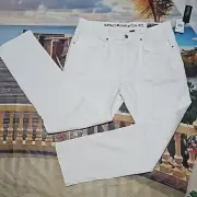 Buffalo David Bitton Ash Slim Straight White Jeans 34x30 NWT